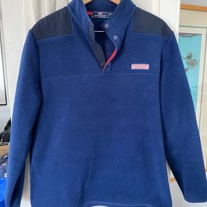 Vineyard Vines mens 1/4 button fleece
